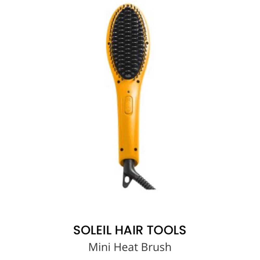 Soleil heat brush mini styling brush apricot